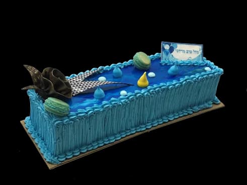 Premium Log Cake, Baby Boy
