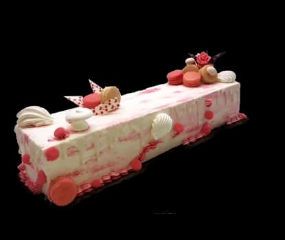 Premium Log Cake, Baby Girl
