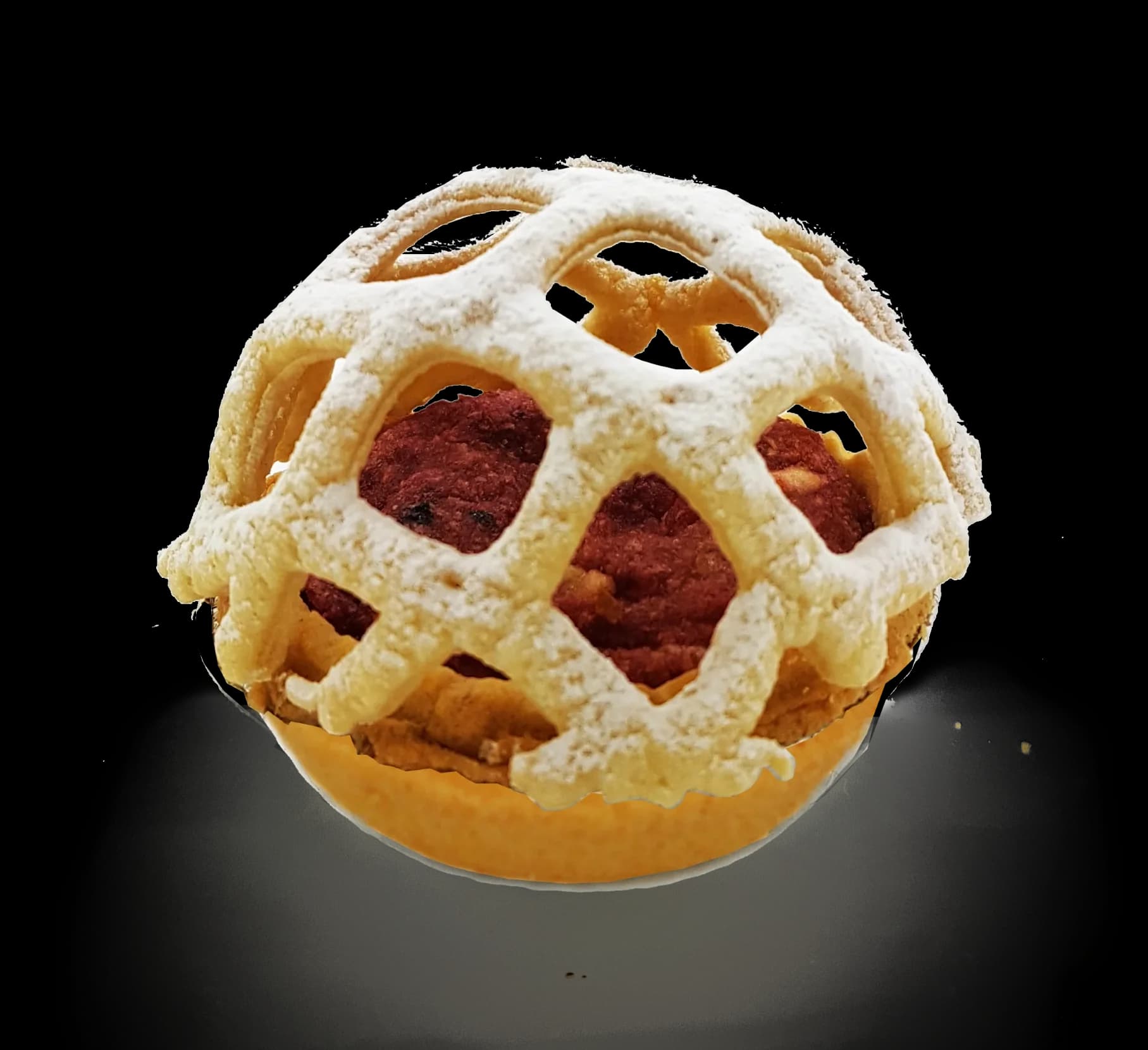 Apple Tart with Lattice Dome