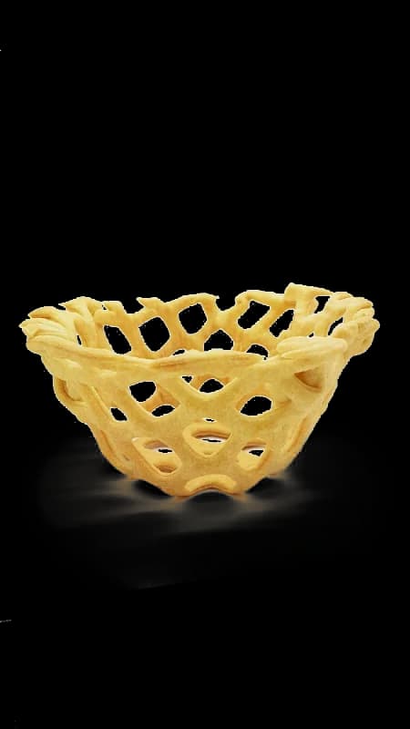 Puff Pastry Lattice Basket