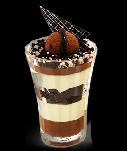 Chocolate Crunch Glass Cup