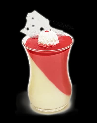 Strawberry Vanilla Glass Cup