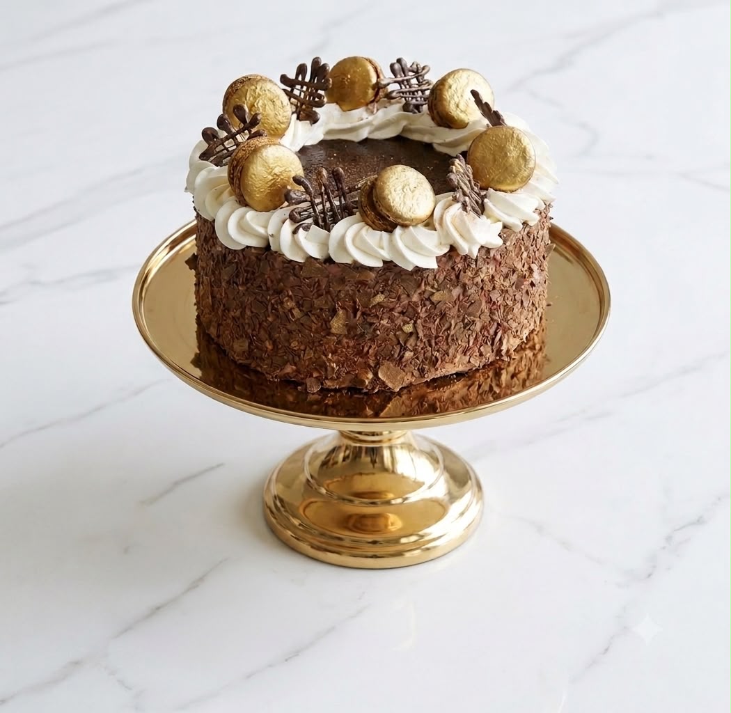 Decorated 7" Chocolate mousse